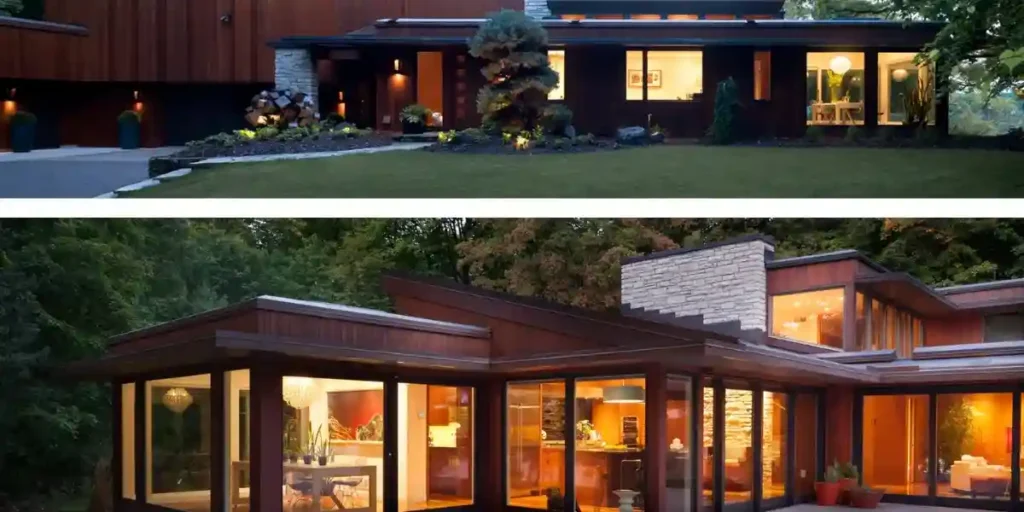 Mid Century Modern Lake House