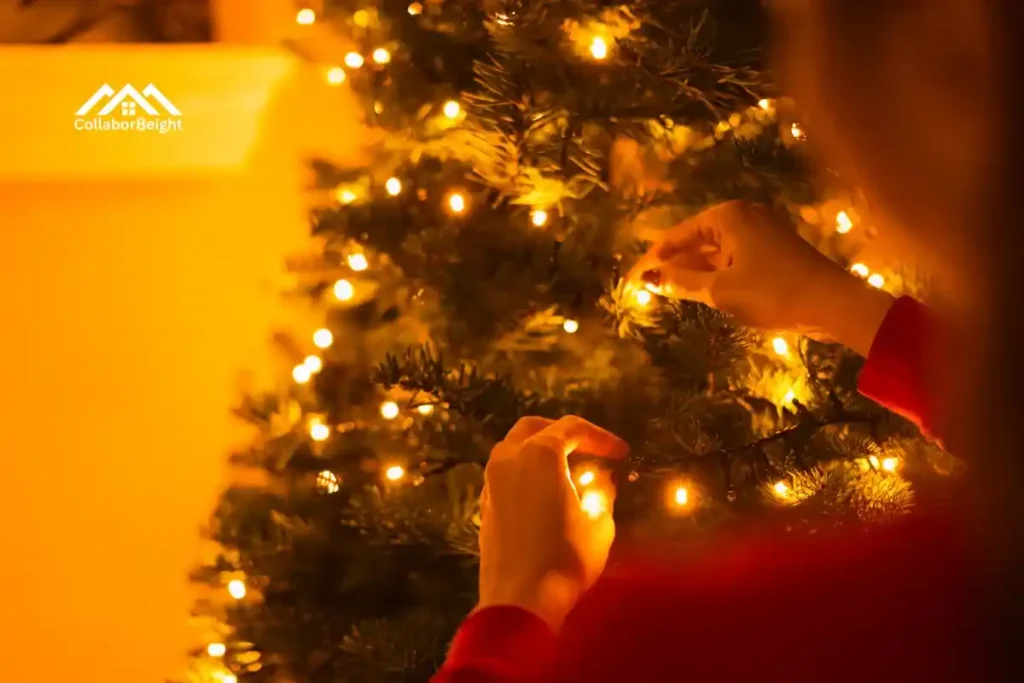 Put Lights on a Christmas Tree
