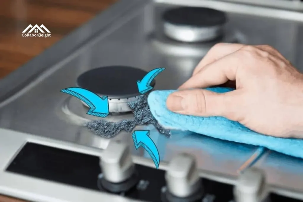 how to get plastic off a burner